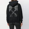 Sudadera con capucha de algodón Off-White, color negro