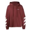 Sudadera con capucha de algodón y mangas diagonales