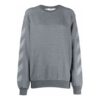 Sudadera con capucha de cuello redondo y patrón geométrico con logotipo Off-White, corte holgado, gris