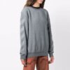 Sudadera con capucha de cuello redondo y patrón geométrico con logotipo Off-White, corte holgado, gris