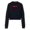 Sudadera con capucha de manga larga con estampado del logotipo Off-White, versión Ordinary, negra