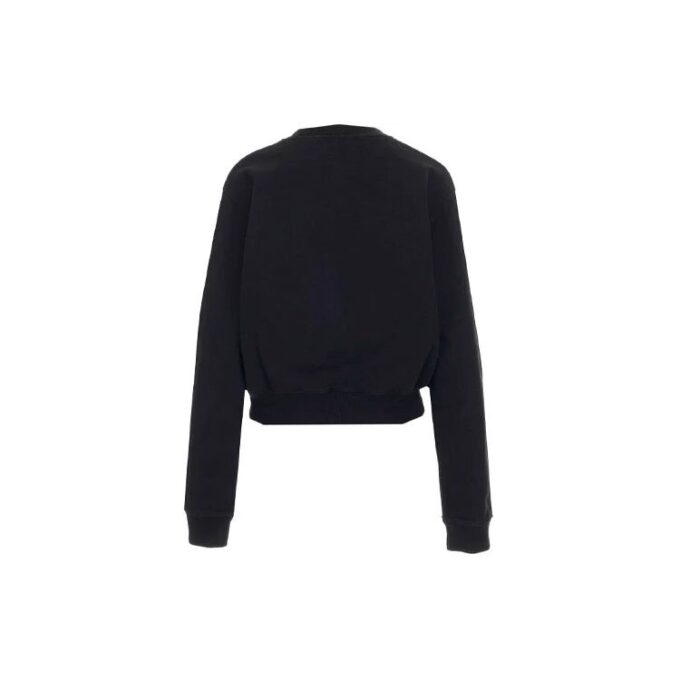 Sudadera con capucha de manga larga con estampado del logotipo Off-White, versión Ordinary, negra