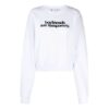 Sudadera con capucha de manga larga Off-White con estampado de eslogan, versión Ordinary, color blanco