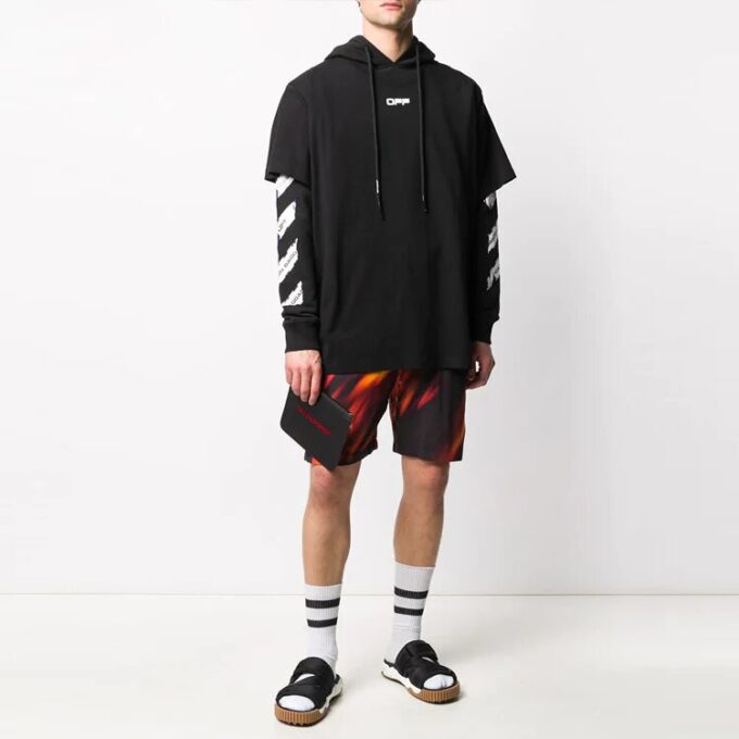 Sudadera con capucha de manga larga SS20 Airport Tape para hombre