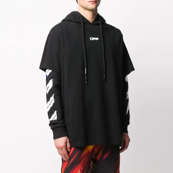 Sudadera con capucha de manga larga SS20 Airport Tape para hombre