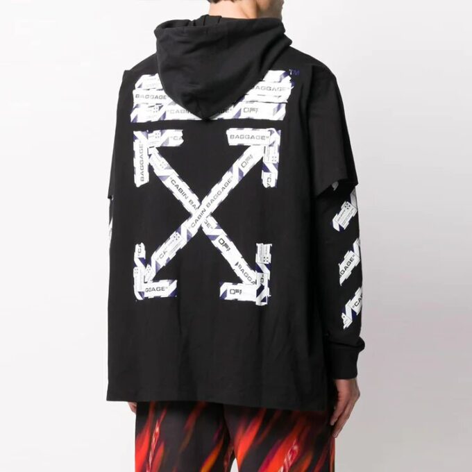 Sudadera con capucha de manga larga SS20 Airport Tape para hombre
