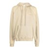 Sudadera con capucha de Off-White para hombre, estampado de rayas en la espalda, manga larga, corte holgado, color beige