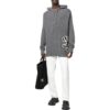Sudadera con capucha de punto intarsia