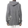 Sudadera con capucha de punto intarsia