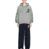 Sudadera con capucha de skate SS24 «Gris jaspeado y verde universitario»