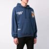 Sudadera con capucha de verano para hombre Over Popover Azul