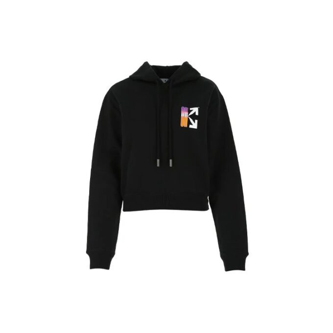 Sudadera con capucha degradada «Negro multicolor»