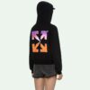 Sudadera con capucha degradada «Negro multicolor»