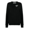 Sudadera con capucha deportiva con estampado de flechas en Off-White, color negro