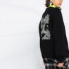 Sudadera con capucha deportiva con estampado de flechas en Off-White, color negro