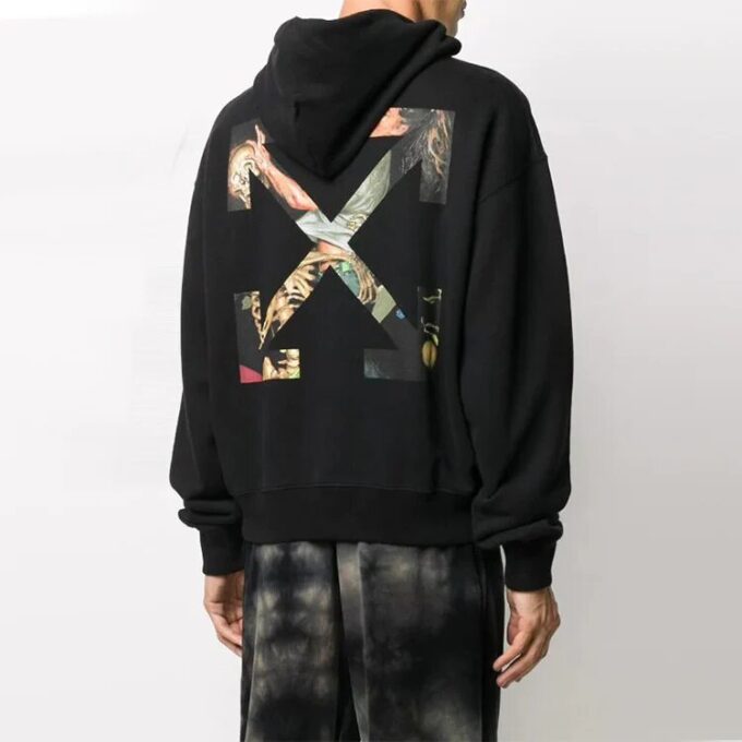 Sudadera con capucha FW20 Painting Arrows para hombre, color negro