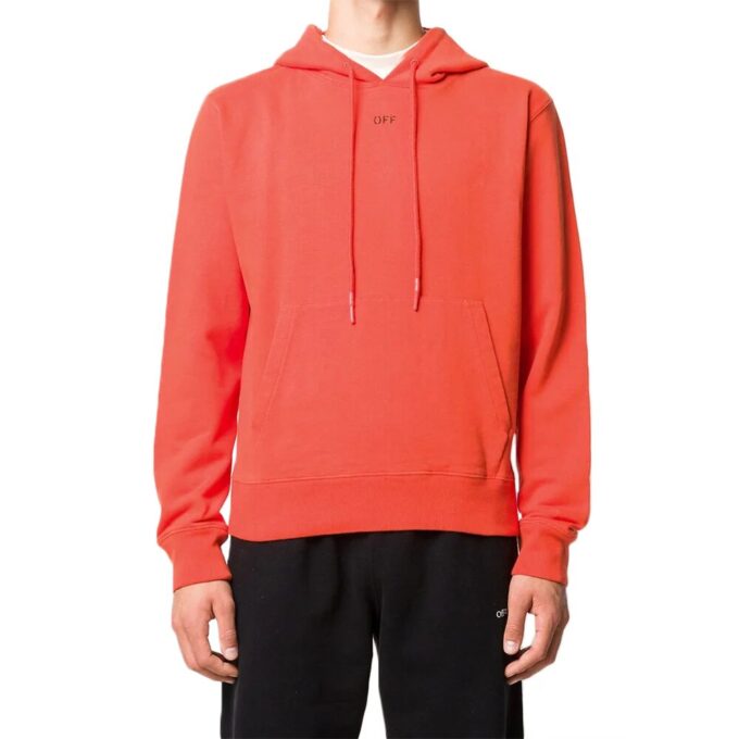Sudadera con capucha FW20 Stencil para hombre, naranja