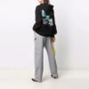 Sudadera con capucha holgada y estampado de Off-White, temporada primavera-verano 2021, color negro