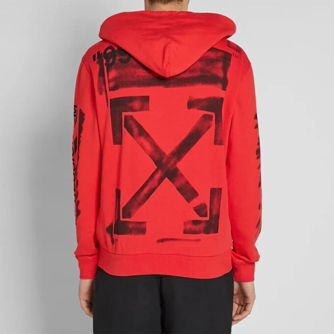 Sudadera con capucha Impressionism «Red»