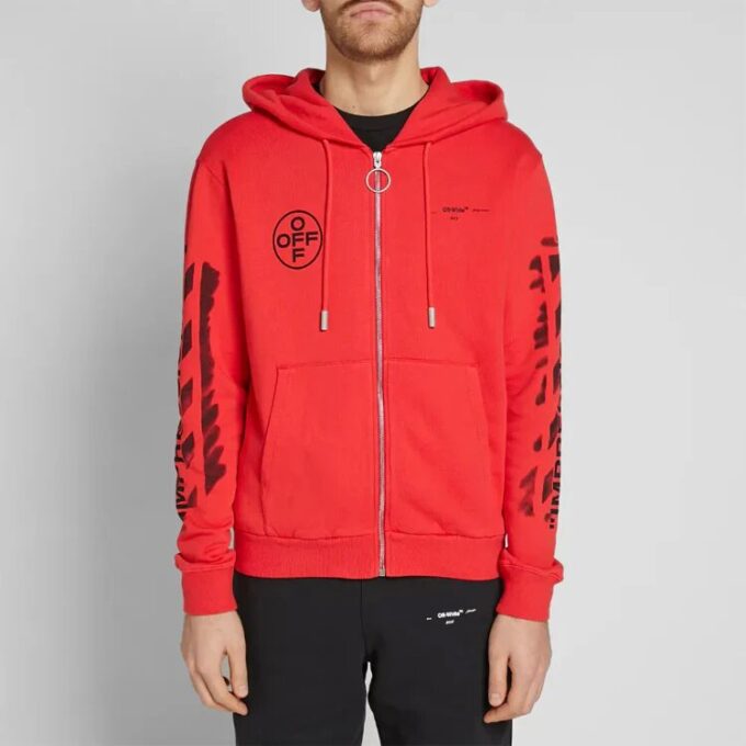 Sudadera con capucha Impressionism «Red»