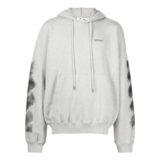Sudadera con capucha Jumbo Arrow Boxy «Gris melange negro»