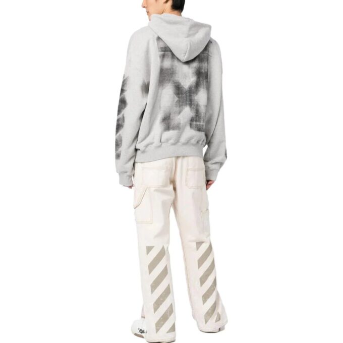 Sudadera con capucha Jumbo Arrow Boxy «Gris melange negro»
