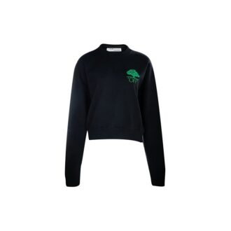 Sudadera con capucha negra con estampado de flechas de Off-White