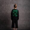 Sudadera con capucha negra con estampado de flechas de Off-White