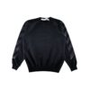 Sudadera con capucha negra de Off-White, estilo casual, con cuello redondo, forrada de felpa y estampado de flecha