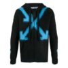 Sudadera con capucha negra estampada para hombre de Off-White