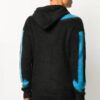 Sudadera con capucha negra estampada para hombre de Off-White