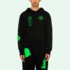Sudadera con capucha negra SS20 con dibujo de Arrows en la espalda, logotipo masculino, corte normal