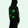 Sudadera con capucha negra SS20 con dibujo de Arrows en la espalda, logotipo masculino, corte normal