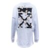 Sudadera con capucha Off-White Arrows de cuello redondo en blanco