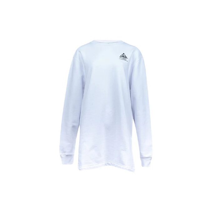 Sudadera con capucha Off-White Arrows de cuello redondo en blanco