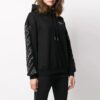 Sudadera con capucha Off-White con estampado, corte holgado, color negro