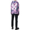 Sudadera con capucha Off-White con estampado de flechas y efecto tie-dye «Rosa azul»