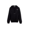 Sudadera con capucha Off-White con flor bordada y flecha, negra