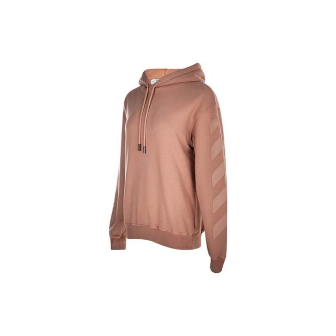Sudadera con capucha Off-White de algodón, corte ajustado, rosa