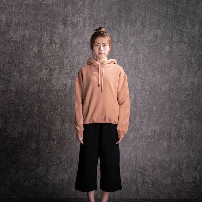 Sudadera con capucha Off-White de algodón, corte ajustado, rosa