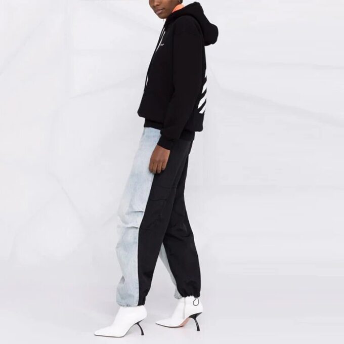 Sudadera con capucha Off-White Diag Regular «Black White»