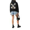 Sudadera con capucha Off-White Leaves Arrow, color negro