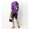 Sudadera con capucha Off-White Leaves Arrow Drawstring Hood, color morado