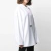 Sudadera con capucha Off-White SS21 con estampado del logotipo, versión blanca