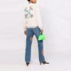 Sudadera con capucha Off-White SS21 de corte holgado, estampado de flores y cuadros con Arrows, color blanco cremoso