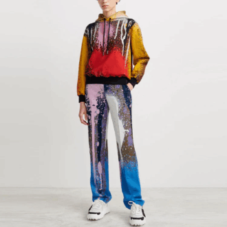 Sudadera con capucha Off-White x Katsu Crossover FW21, color rojo