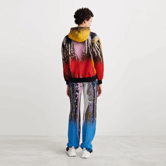 Sudadera con capucha Off-White x Katsu Crossover FW21, color rojo