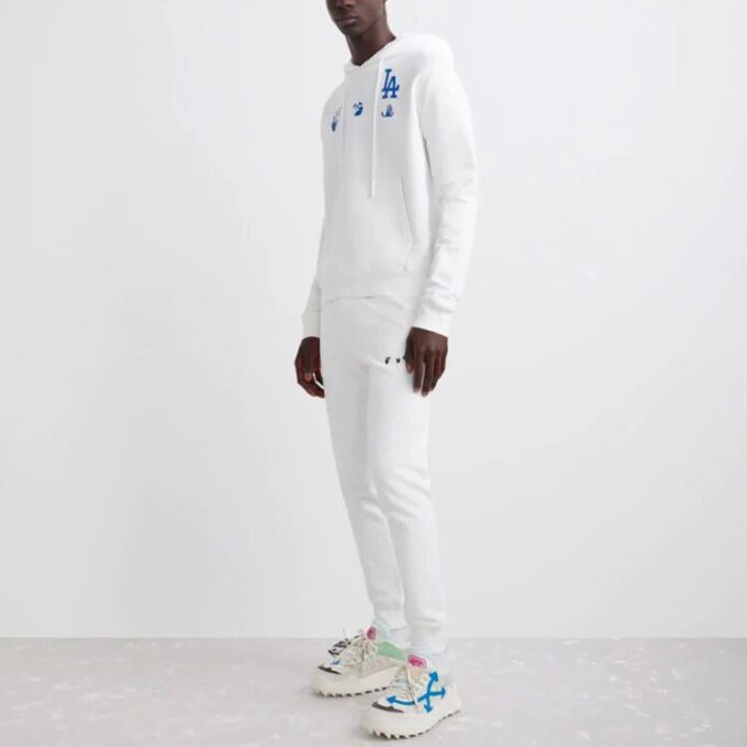 Sudadera con capucha Off-White x MLB x New Era Tripartite Crossover «Blanca»