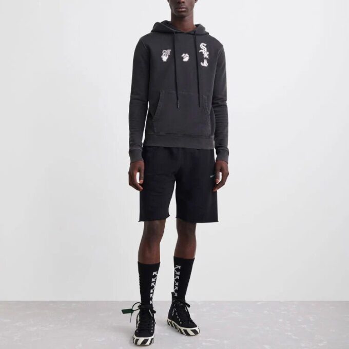 Sudadera con capucha Off-White x MLB x New Era Tripartite Crossover «Gris oscuro»