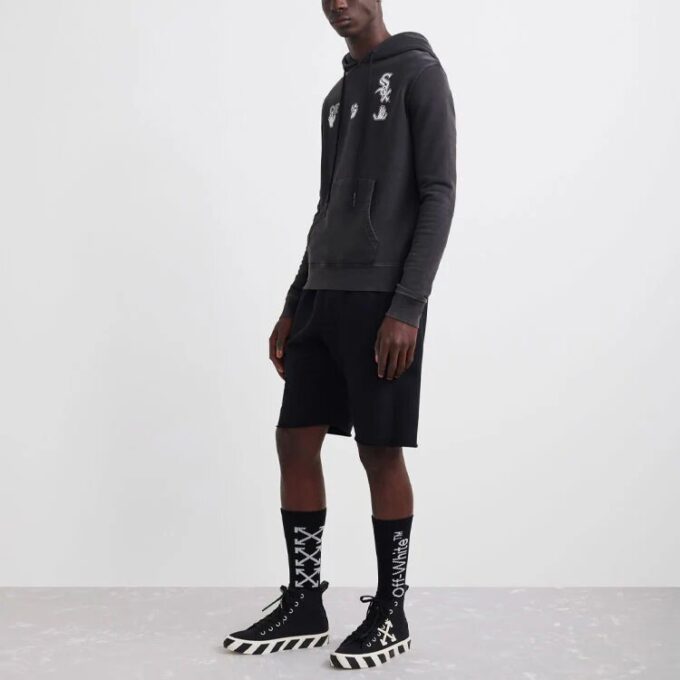 Sudadera con capucha Off-White x MLB x New Era Tripartite Crossover «Gris oscuro»